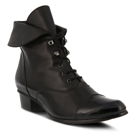 SPRING STEP GALIL WOMEN'S BOOTS Black Patent - Picture 1 of 6
